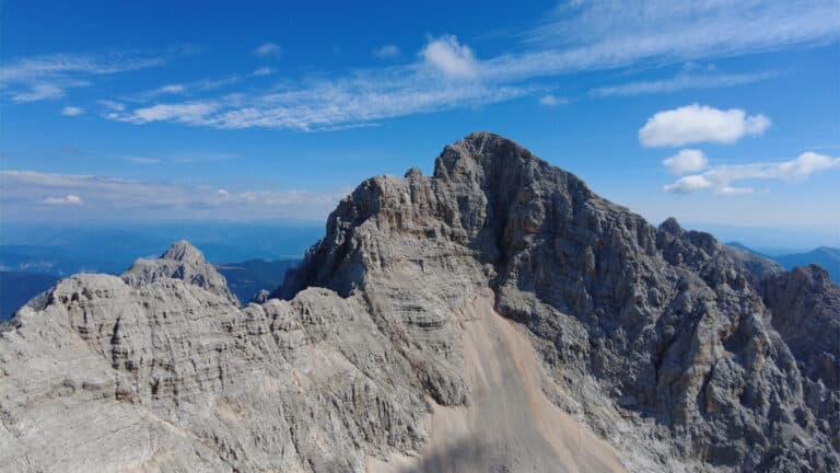 Škrlatica in Špik z Dolkove špice