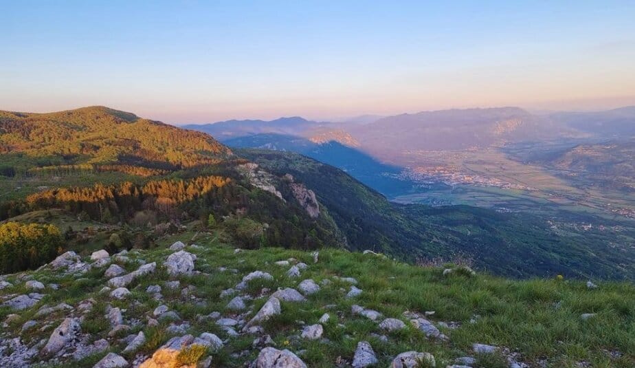 Pogled s Kuclja proti Ajdovščini