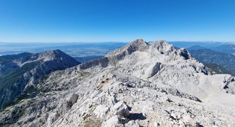 Grintovec in Rinke z vrha Skute
