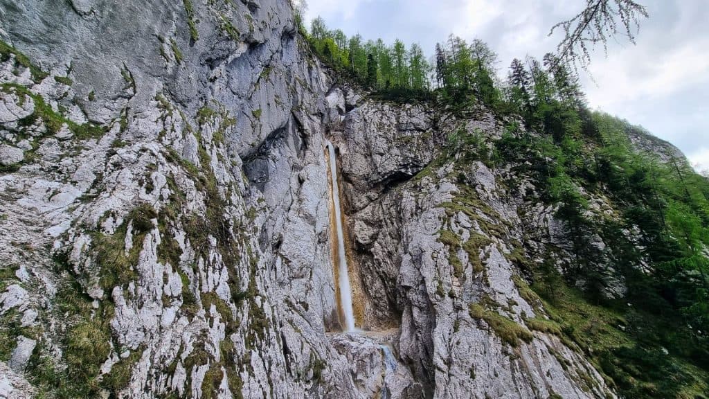 Upper Martuljek Waterfall